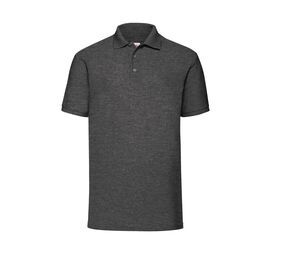 Fruit of the Loom SC280 - Herren Pique Polo Dark Heather Grey