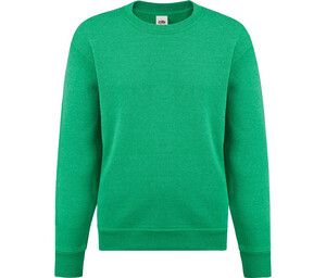 Fruit of the Loom SC351 - Kinder-Rundhals-Sweatshirt Retro Heather Green