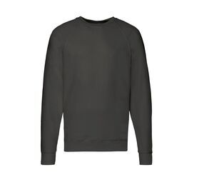 Fruit of the Loom SC360 - Herren Raglan Sweatshirt Light Graphite