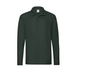 Fruit of the Loom SC384 - Premium-Langarm-Poloshirt für Herren Forest Green