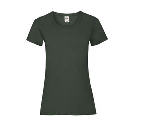 Fruit of the Loom SC600 - Lady-Fit Baumwoll Damen T-Shirt Bottle Green