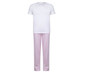 Towel city TC059 - Kinder Pyjamas White / Pink Stripes