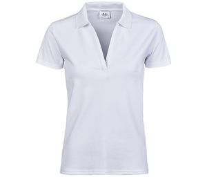 Tee Jays TJ1409 - Luxus-Polo mit V-Ausschnitt für Frauen Weiß