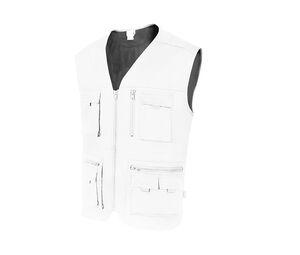 VELILLA V15901 - VEST Multi Taschen Weiß