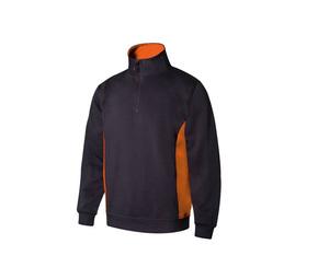 VELILLA V5704 - SWEAT BICOLORE COL ZIPPÉ