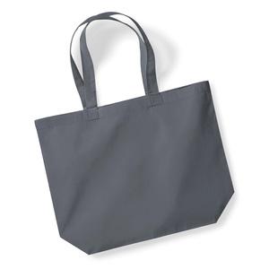 Westford mill WM265 - Maxi-Einkaufstasche aus Bio-Baumwolle Graphite Grey