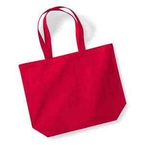 Westford mill WM265 - Maxi-Einkaufstasche aus Bio-Baumwolle Classic Red