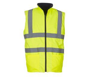 Yoko YK008F - High Visibility Reversible Körperwärmer Hi Vis Yellow