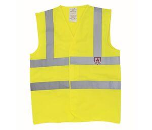 Yoko YK100R - Flammhemmende Sicherheitsjacke Hi Vis Yellow