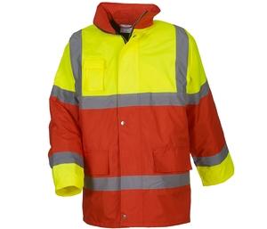 Yoko YK303 - High Visibility Kontrastparka Hi Vis Yellow / Red