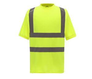 Yoko YK410 - Reflektierendes kurzärmeliges T-Shirt Hi Vis Yellow