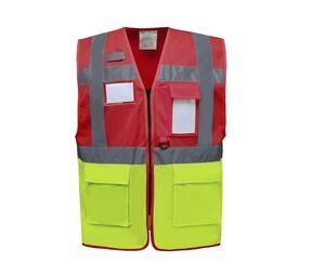 Yoko YK820 - High Visibility Netzweste Red / Hi Vis Yellow