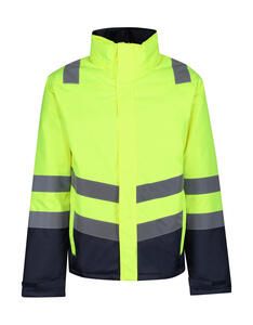 Regatta High Visibility TRA219 - Pro Hi Vis Insulated Parka Yellow / Navy