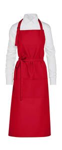SG Accessories JG22P-REC - AMSTERDAM - Recycled Bib Apron with Pocket Red