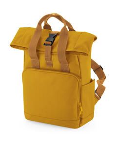 Bag Base BG118S - Recycled Mini Twin Handle Roll-Top Backpack Senf