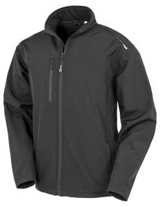 Result Genuine Recycled R900M - Recycled 3-Layer Printable Softshell Jacket Schwarz