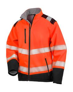 Result Safe-Guard R476X - Printable Ripstop Safety Softshell Fluorescent Orange/Black