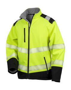 Result Safe-Guard R476X - Printable Ripstop Safety Softshell Fluorescent Yellow/Black