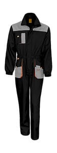 Result R321X - LITE Coverall Black / Grey / Orange