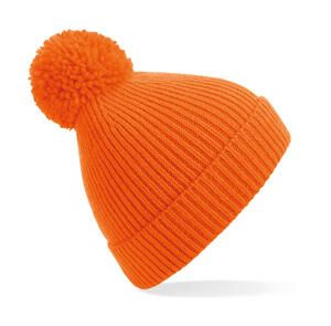 Beechfield B382 - Engineered Knit Ribbed Pom Pom Beanie