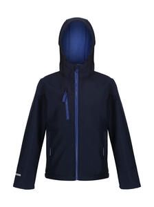 Regatta Junior TRA735 - Junior Ablaze 3-Layer Hooded Softshell Navy/Royal