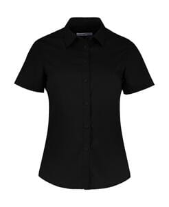 Kustom Kit KK241 - Women's Tailored Fit Poplin Shirt SSL Schwarz