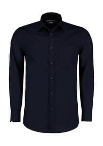 Kustom Kit KK142 - Tailored Fit Poplin Shirt Dark Navy