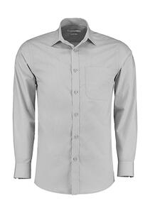 Kustom Kit KK142 - Tailored Fit Poplin Shirt Light Grey