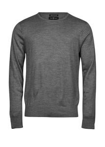 Tee Jays 6000 - Men`s Crew Neck Sweater Grey Melange