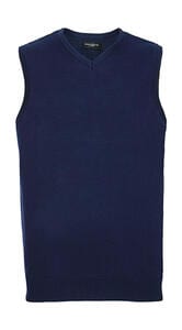 Russell Collection R-716M-0 - V-Neck Sleeveless Knitted Pullover