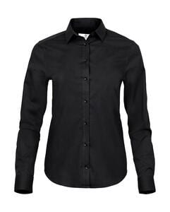 Tee Jays 4025 - Ladies' Stretch Luxury Shirt Schwarz