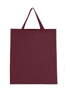 Jassz Bags 3842-SH - `Cedar` Cotton Shopper SH Burgundy