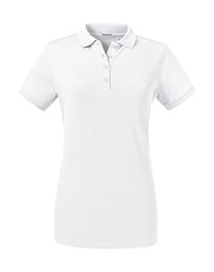 Russell  0R567F0 - Ladies' Tailored Stretch Polo Weiß
