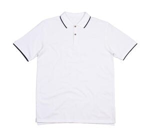 Mantis M191 - The Tipped Polo Weiß / Navy