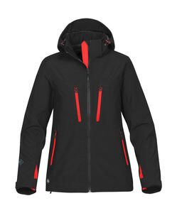 Stormtech XB-3W - Women's Patrol Softshell Jacket Black/Bright Red