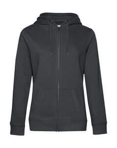 B&C WW03Q - QUEEN Zipped Hood Asphalt