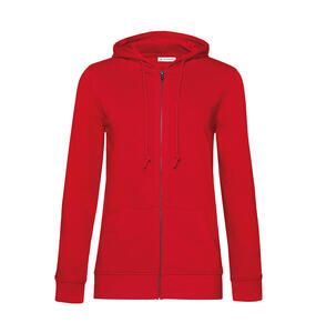 B&C WW36B - Organic Inspire Zipped Hood /women Red