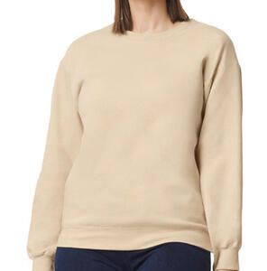 Gildan SF000 - Softstyle Midweight Fleece Adult Crewneck Sand