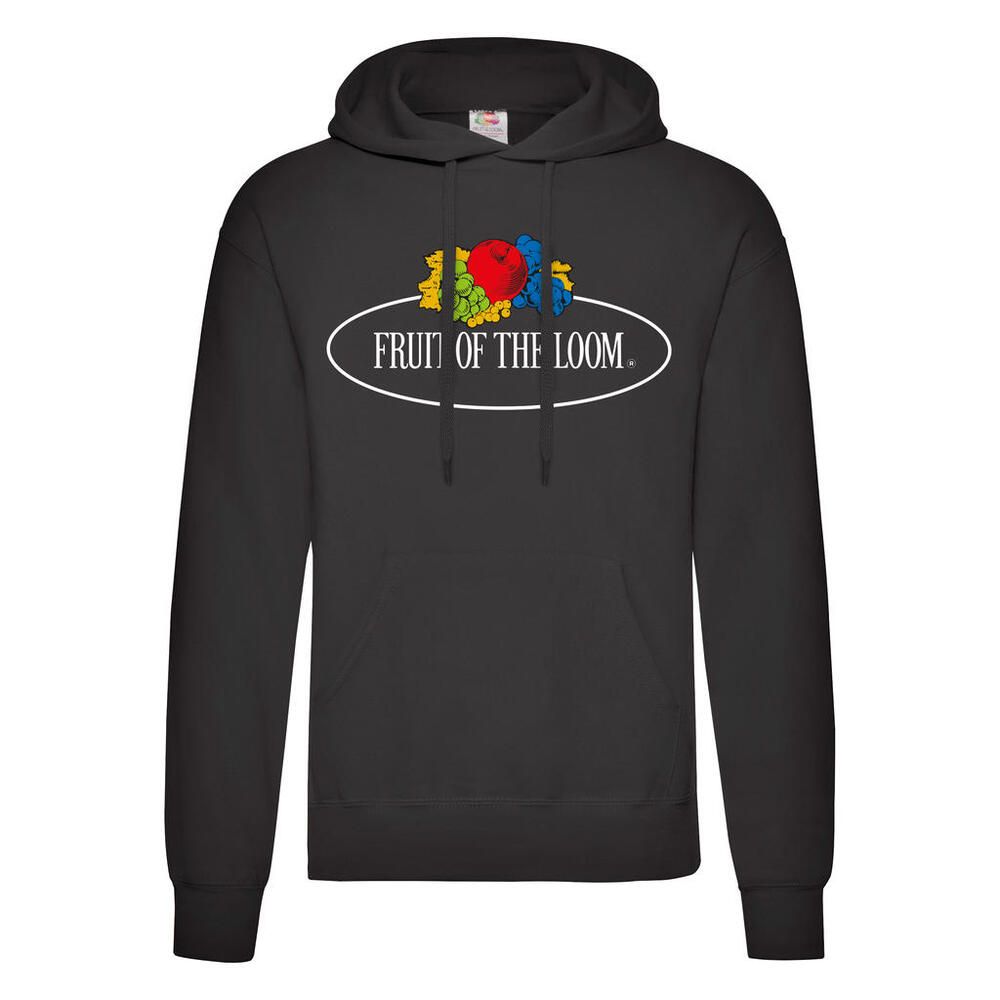 Fruit of the Loom Vintage Collection 012208A - Vintage Hooded Sweat Classic Large Logo Print