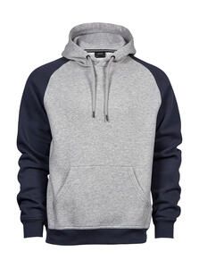 Tee Jays 5432 - Two-Tone Hooded Sweatshirt Heather/Navy