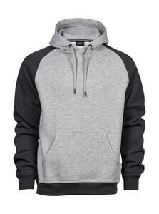 Tee Jays 5432 - Two-Tone Hooded Sweatshirt Heather/Dark Grey