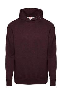 FDM TH002 - Tagless Media Hoodie Heather Burgundy