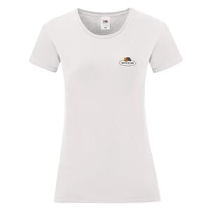 Fruit of the Loom Vintage Collection 011432J - Ladies Vintage T Small Logo Print