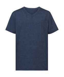 Russell Europe R-166B-0 - Boys V-Neck HD Tee Bright Navy Marl