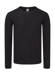 Fruit of the Loom 61-446-0 - Iconic 150 Classic Long Sleeve T Schwarz