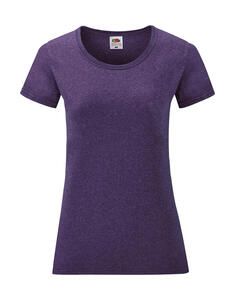 Fruit of the Loom 61-372-0 - Damen Valueweight T-Shirt Heather Purple