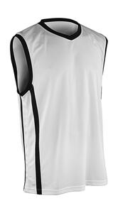 Result S278M - Basketball Men`s Quick Dry Top Weiß / Schwarz