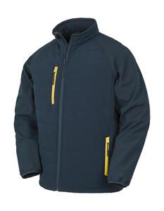 Result Genuine Recycled R237X - Compass Padded Softshell Navy/Yellow