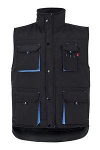 Velilla 205902 - TWO-TONE PADDED VEST Black / Sky Blue