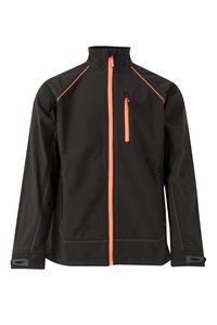 Velilla 206001 - TWO-TONE SOFT SHELL BLACK/HI-VIS ORANGE